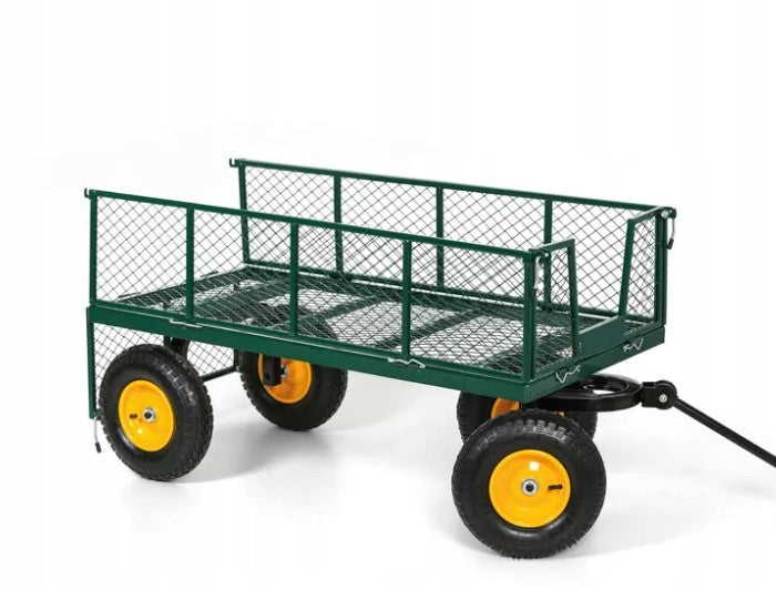 GARDEN TROLLEY 3in1 transport trailer 300kg 100L FOLDING SIDES Capacity 100 l
