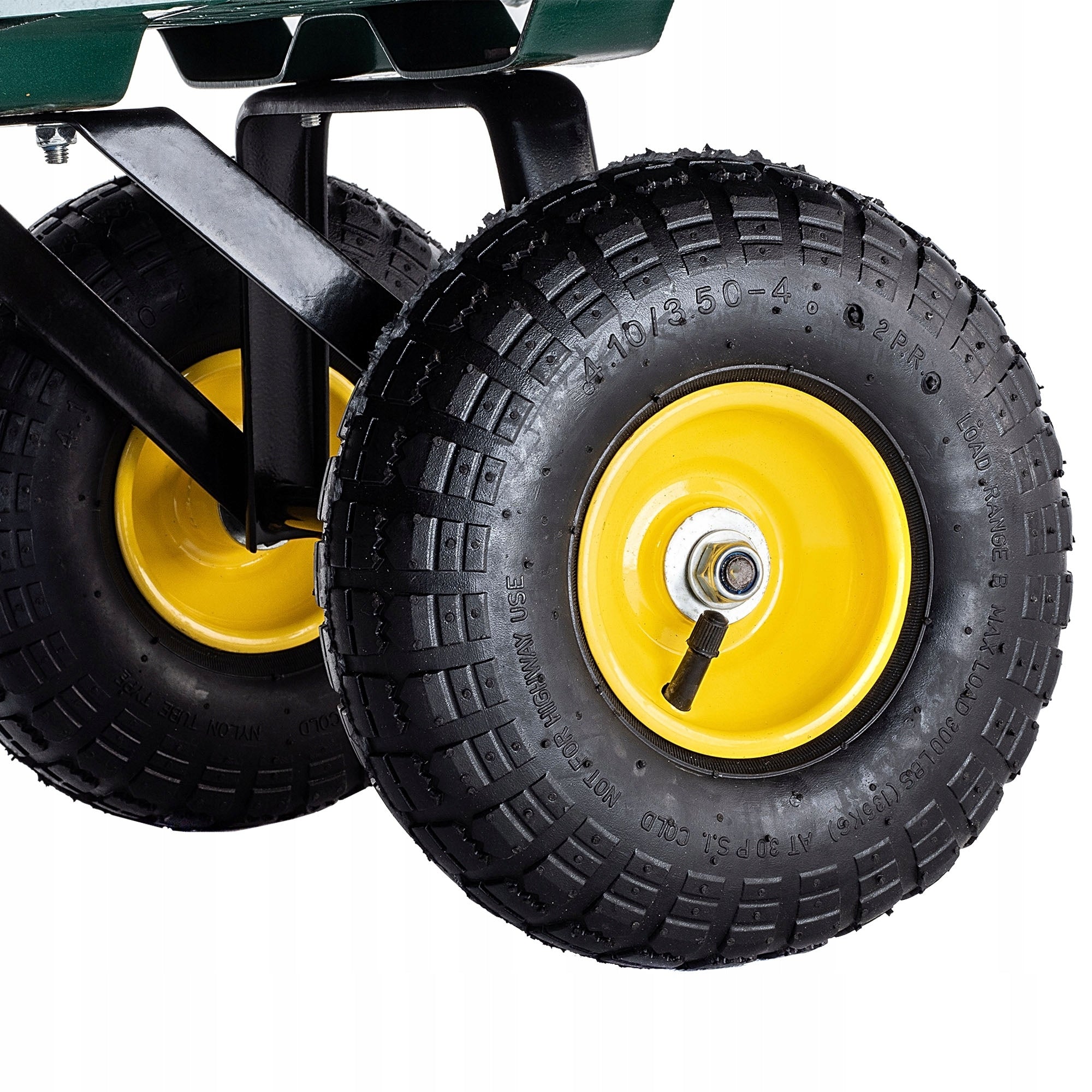 GARDEN TROLLEY 450 kg 200 L XXL TRANSPORT WHEELBARROW TRAILER LARGE STRONG Wheels number 4