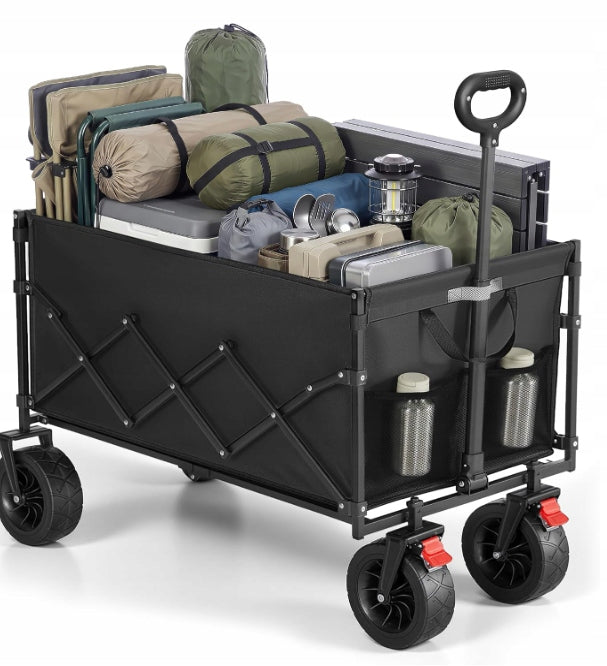 GARDEN TROLLEY FOLDING HOUSE TROLLEY 200 L SONGMICS