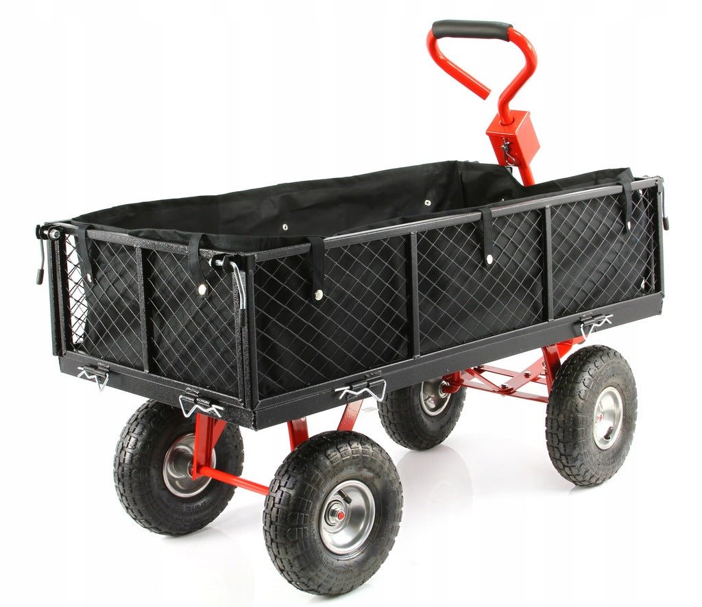 GARDEN TROLLEY TOURIST BEACH TRANSPORT 400KG + MATERIAL INSERT Capacity 120 l