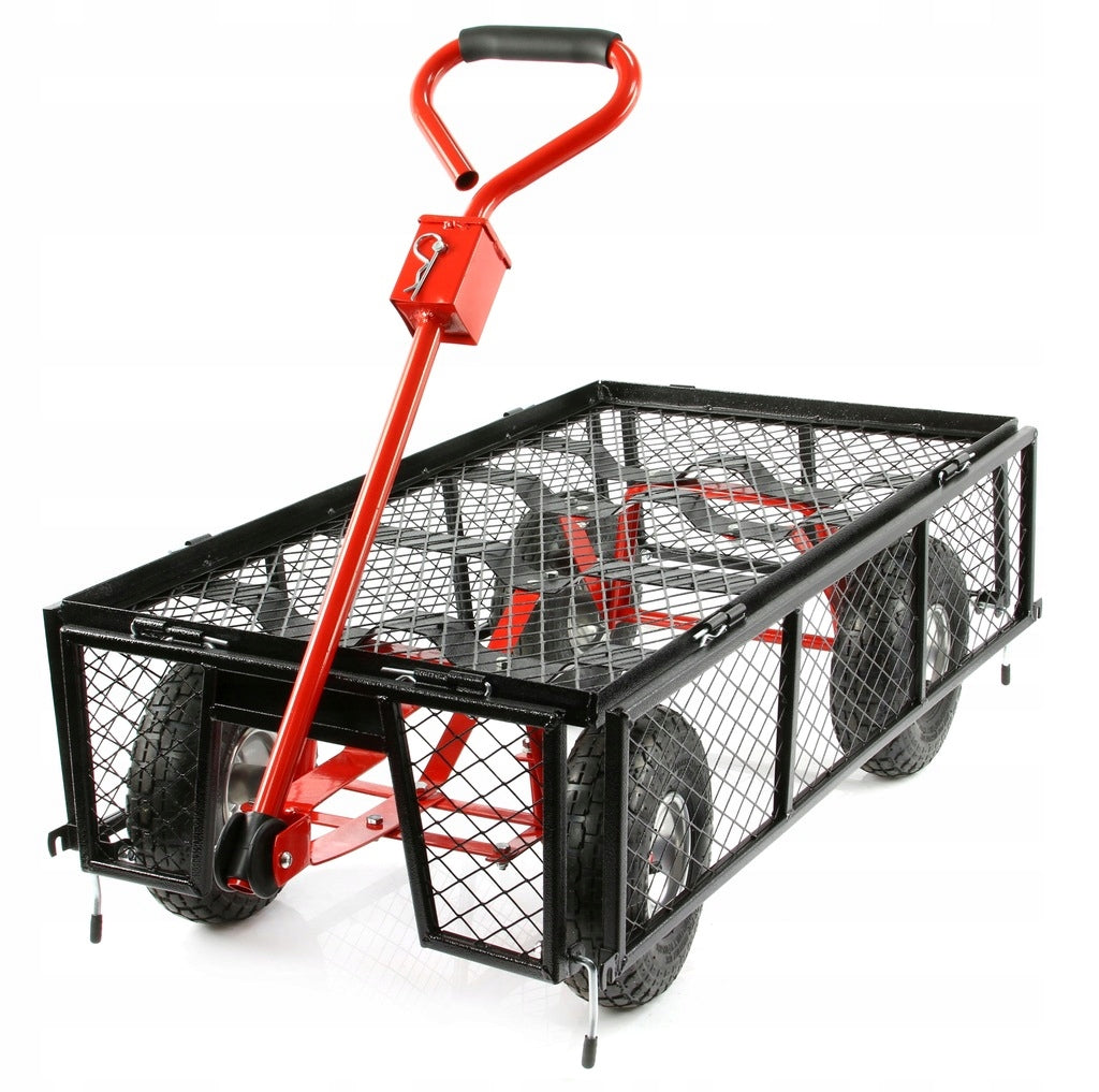 GARDEN TROLLEY TOURIST BEACH TRANSPORT 400KG + MATERIAL INSERT Wheels number 4