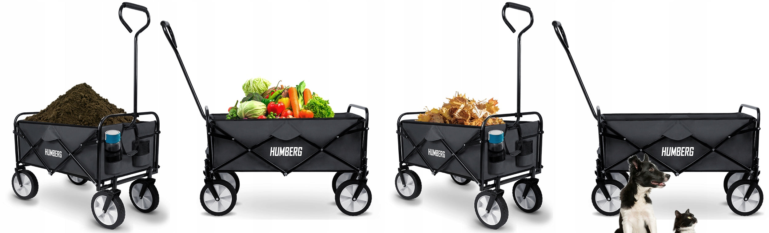 GARDEN TROLLEY TRANSPORT TOURIST FOLDING BEACH 90kg Packaging status original