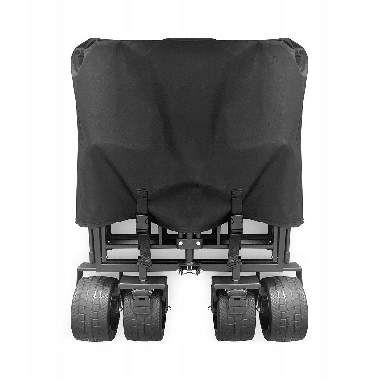 GARDEN TROLLEY TRANSPORT WHEELBARROW TRAILER FOLDING TOURIST 120L Wheels number 4