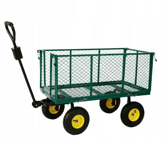 GARDEN Transport TROLLEY Trailer Garden WHEELBARROW TIPPER + Bag