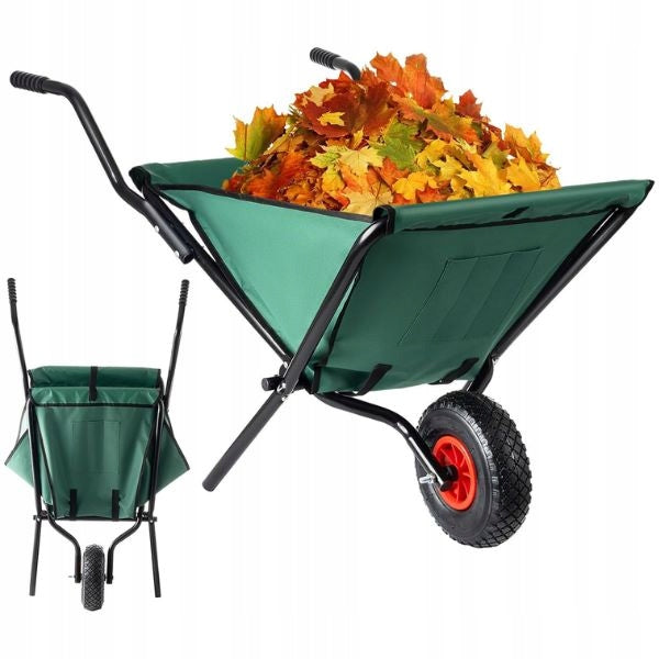 GARDEN WHEELBARROW FOLDING 50 KG LIGHTWEIGHT GARDEN TRANSPORT TROLLEY TROLLYFOLD Manufacturer code TACZKA OGRODOWA SKŁADANA 50 KG MIN-Mar