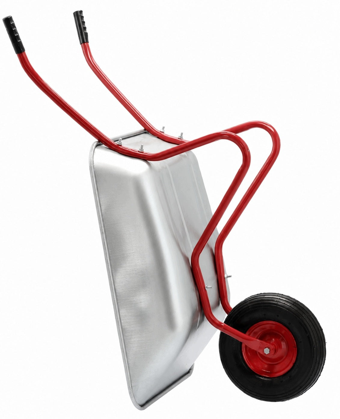 GARDEN WHEELBARROW LIGHT GALVANIZED WITH METAL WHEEL 80/120 kg STRONG Manufacturer code 0907