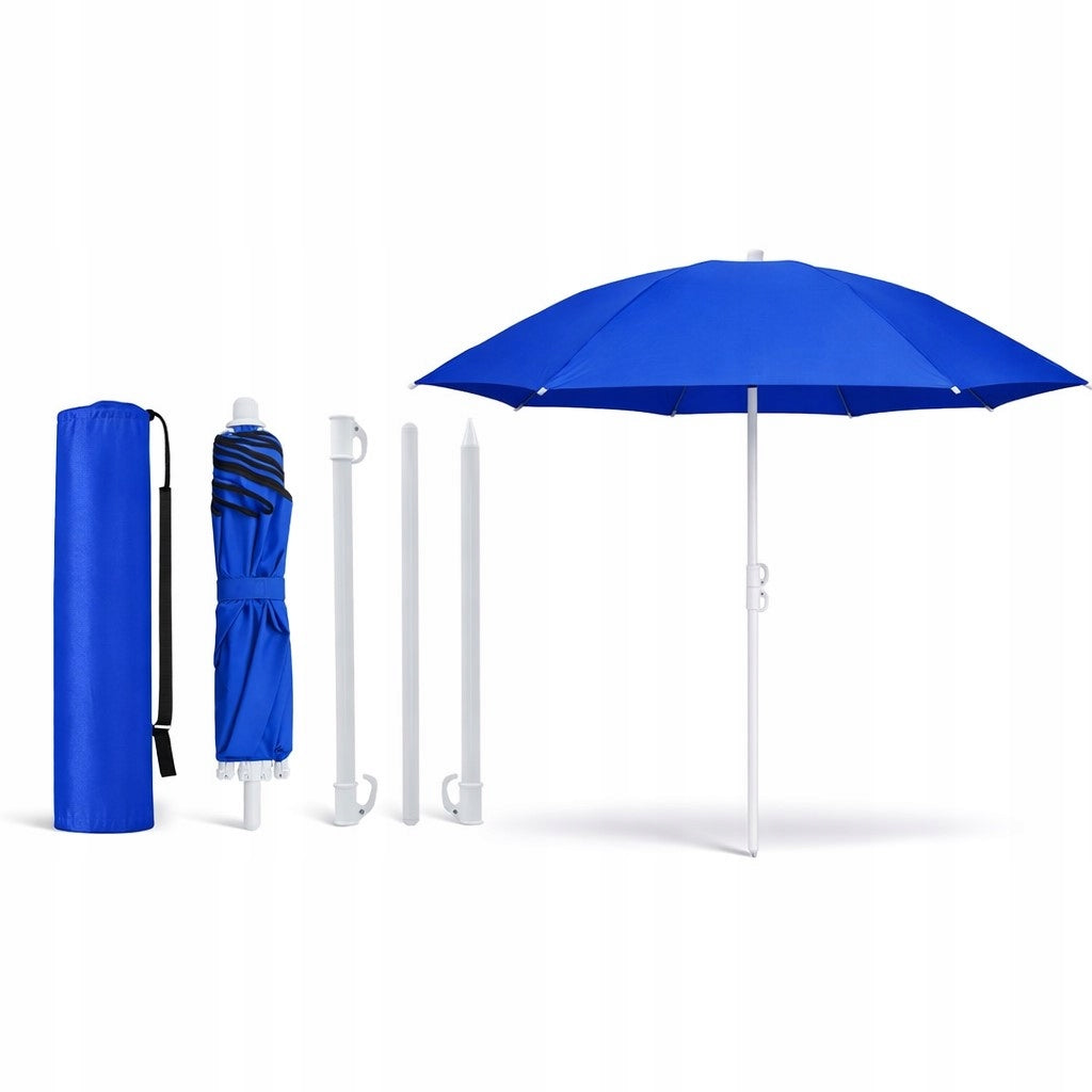 GARDEN beach umbrella for suitcase FOR BALCONY 160 cm folding with cover