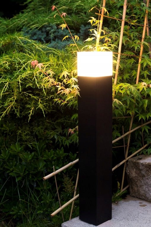 GARDEN lamp standing black square post lighting CUBE 33cm E27 EAN (GTIN) 5908310062815