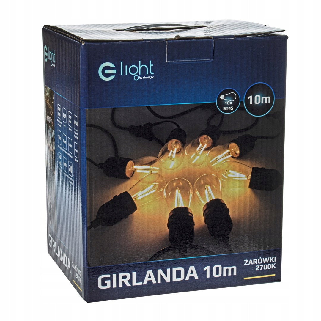 GARLAND LIGHT GARDEN LAMP LED LIGHTS FOR GARDEN 10M Brand Eko-Light