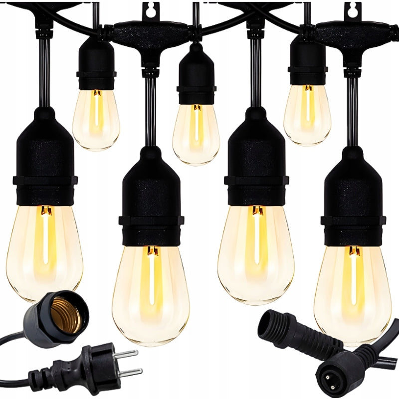 GARLAND LIGHT OUTDOOR GARDEN LIGHTS 5M ENERGY SAVING LED IP44