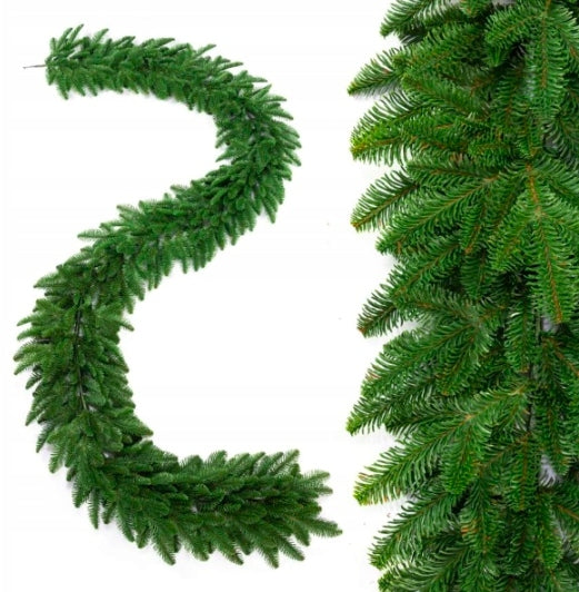 GARLAND PREMIUM SPRUCE 3 METERS 100% PE 300 cm LONG DENSE AS NATURAL