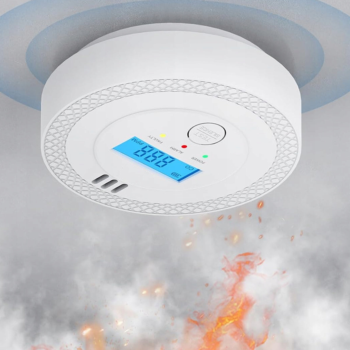 GAS CARBON MONOXIDE DETECTOR WIRELESS LCD ALARM Manufacturer code 6942630925244