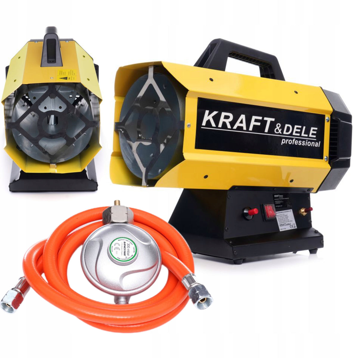 GAS HEATER 25kW REDUCER HOSE BLOWER SET FARELKA LPG GAS
