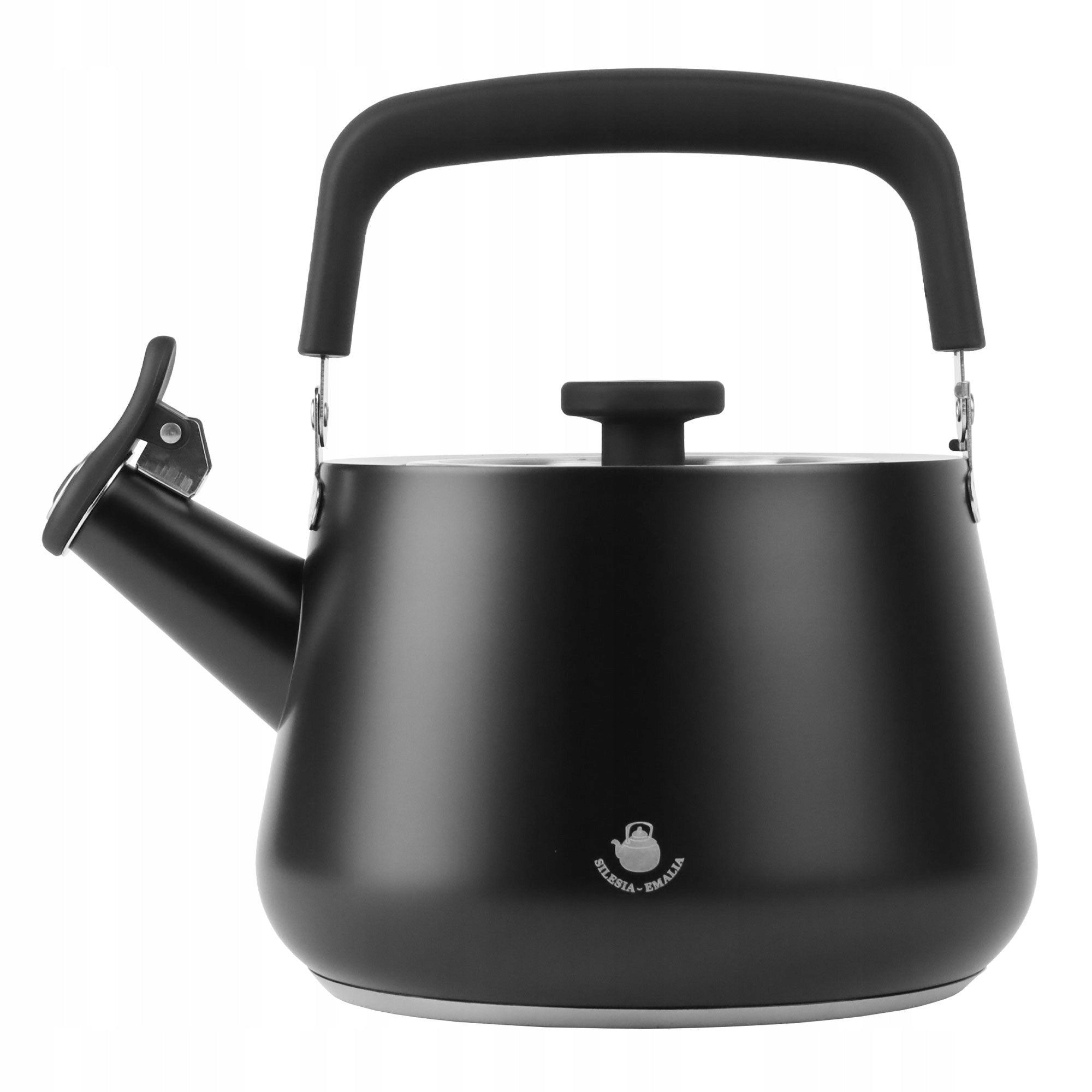 GAS KETTLE 2,2L KETTLE WITH WHISTLE COVER STEEL INDUCTION BLACK Packaging status original