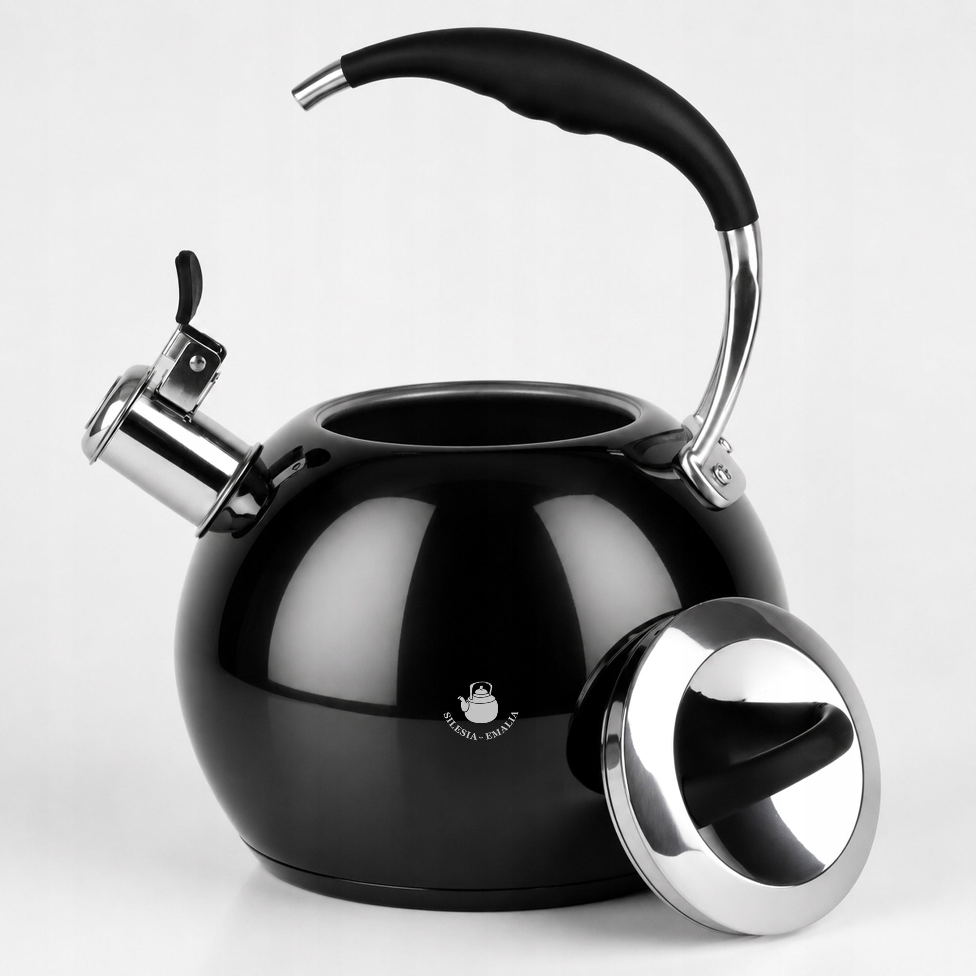 GAS KETTLE 3L KETTLE WITH WHISTLE COVER STEEL INDUCTION BLACK STEEL Manufacturer code 5905155031204