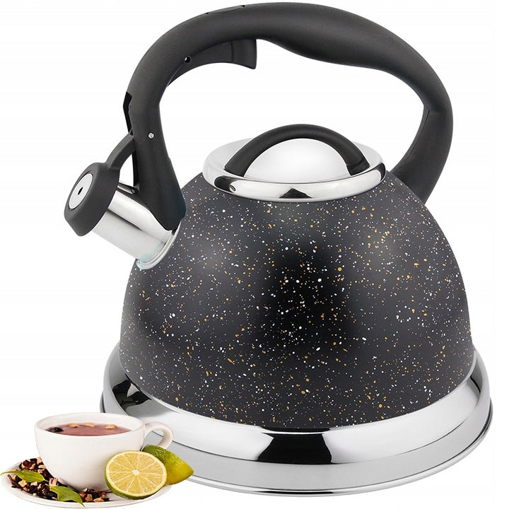 GAS KETTLE INDUCTION BLACK LARGE steel 3,5L elegant