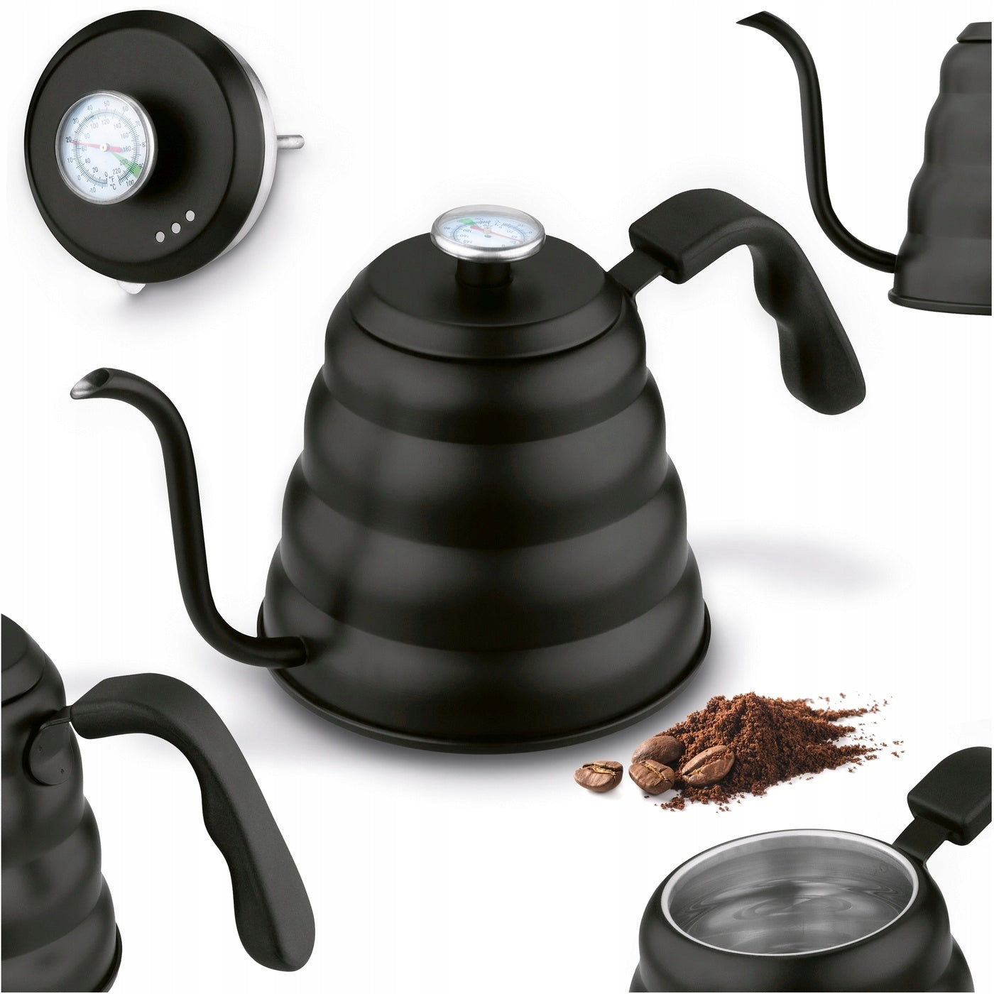 GAS KETTLE Induction with THERMOMETER Watering can Konighoffer Barista 1,2 l