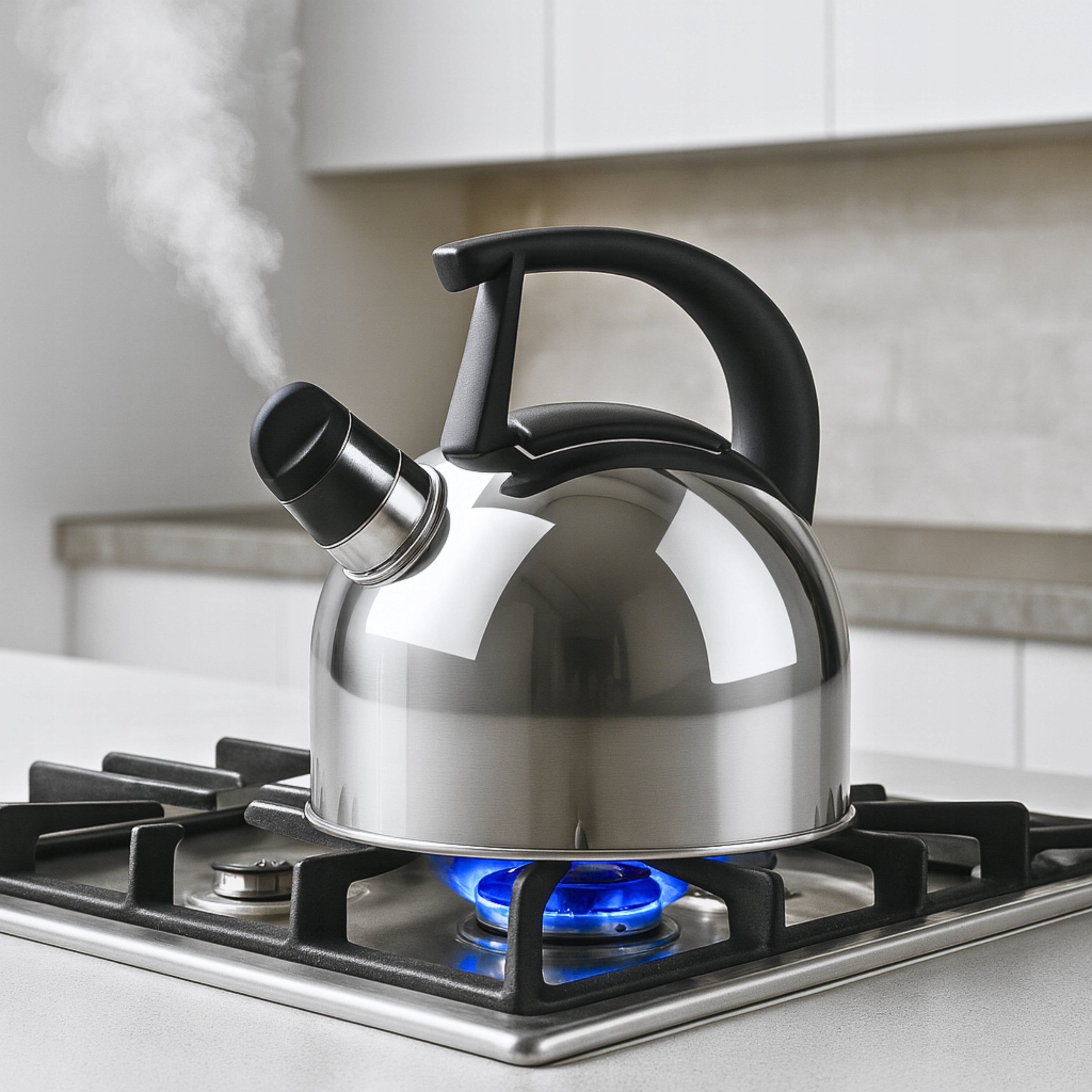 GAS KETTLE WITH WHISTLE LID 1,5L STEEL INDUCTION SILVER Manufacturer code 5905155002167