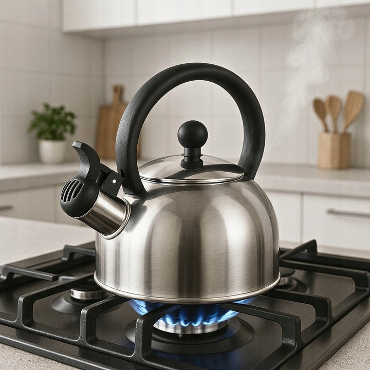 GAS KETTLE WITH WHISTLE LID 2L STEEL INDUCTION SILVER Manufacturer code 5905155009425