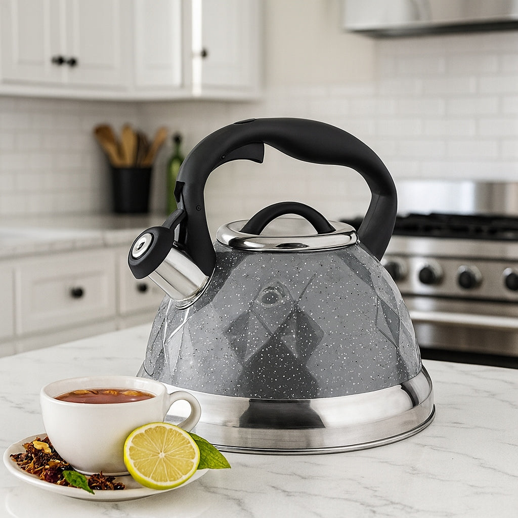 GAS KETTLE elegant traditional steel induction GREY 3L Manufacturer code 04087GREY