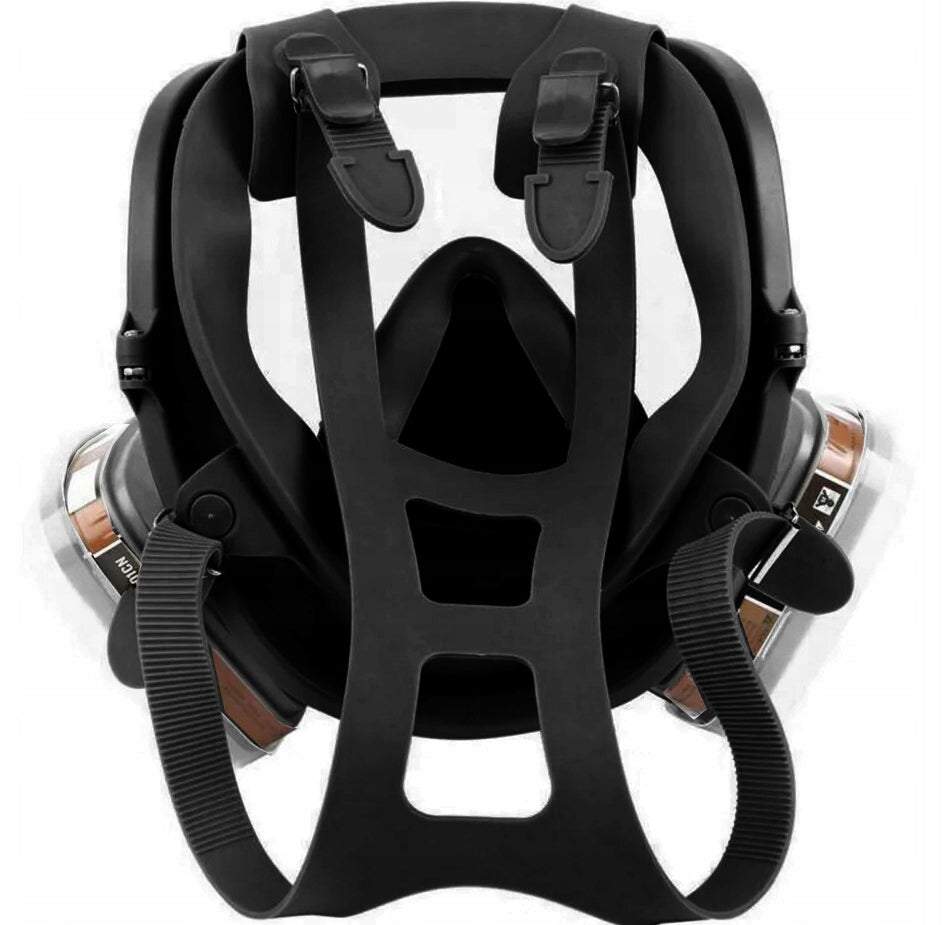 GAS MASK MJ-4006 PROTECTIVE +2x CARBON CARTRIDGES + 12x FILTERS Medical device no