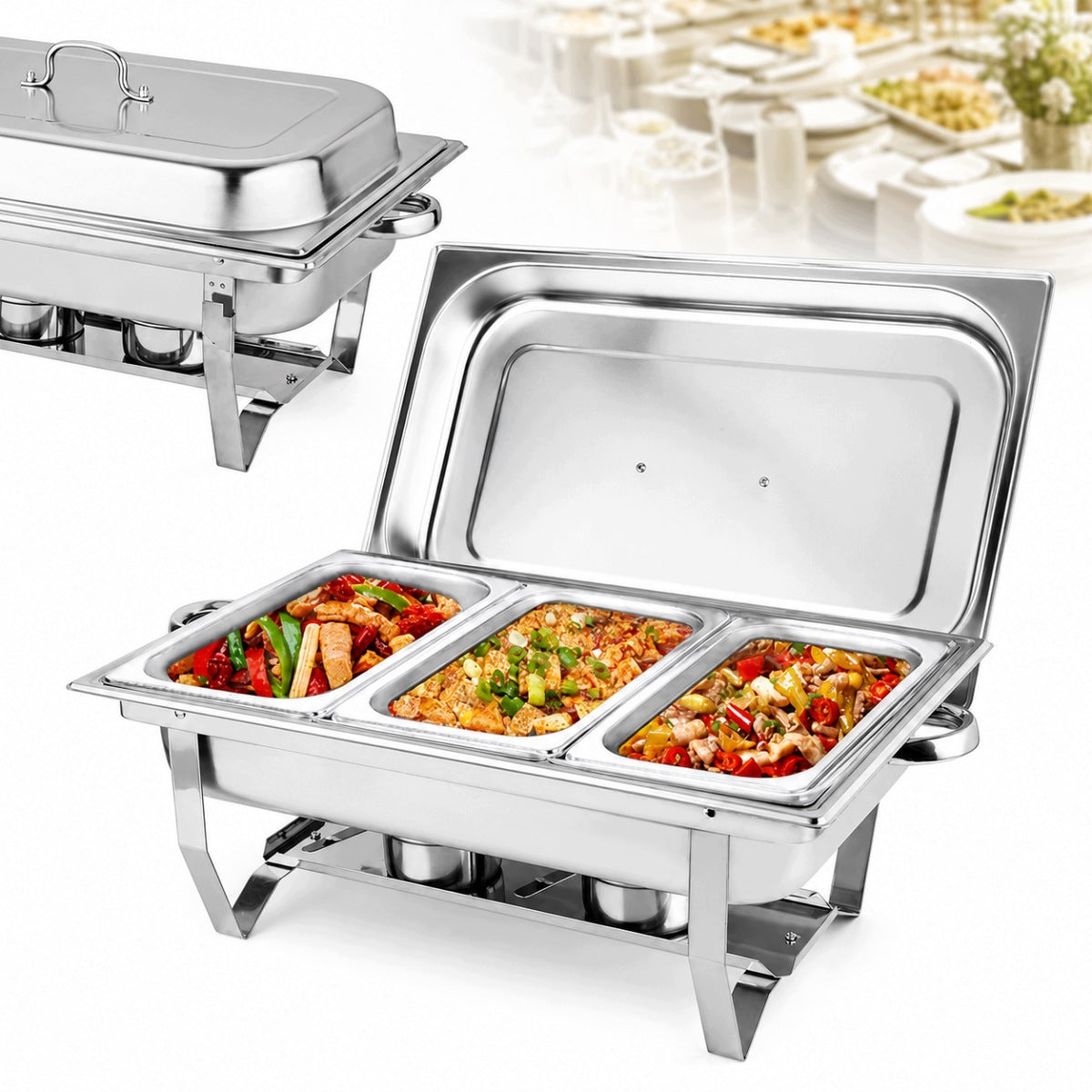 GASTRONOMIC HEATER FOR PASTE FUEL 2XGN 1/3 9 L TABLE