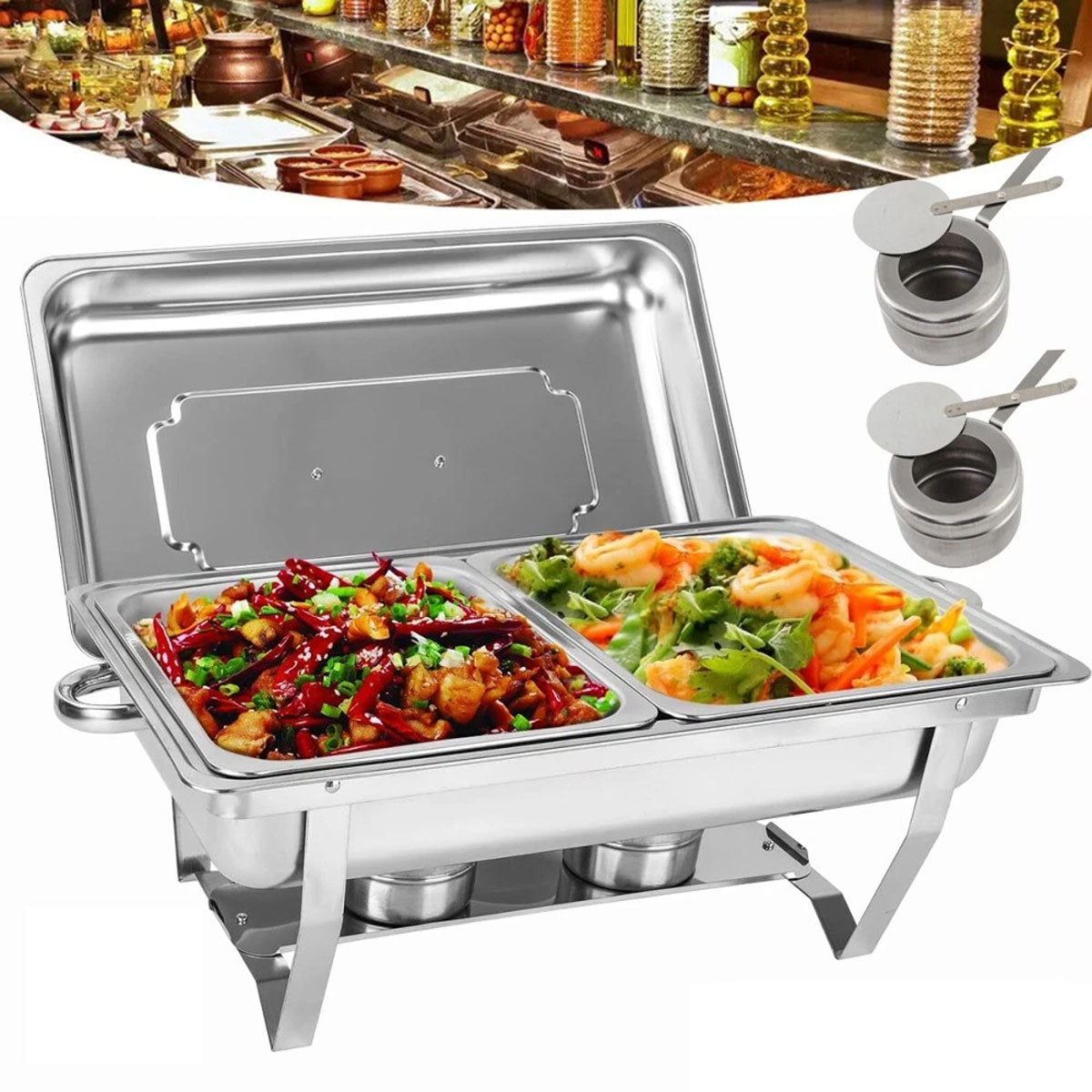GASTRONOMIC HEATER FOR PASTE GN 1/2 STEEL 9L