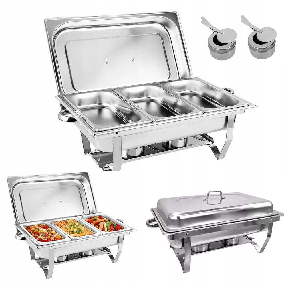 GASTRONOMIC HEATERS 9 L SET STAINLESS STEEL Brand no brand