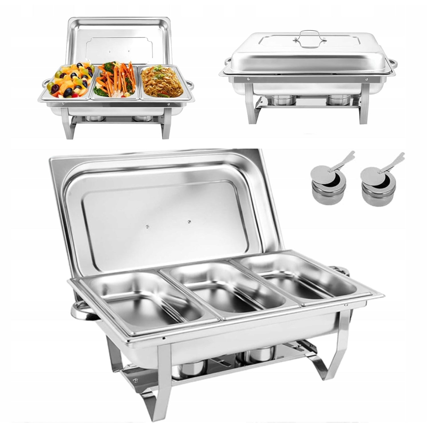 GASTRONOMIC HEATERS 9 L SET STAINLESS STEEL