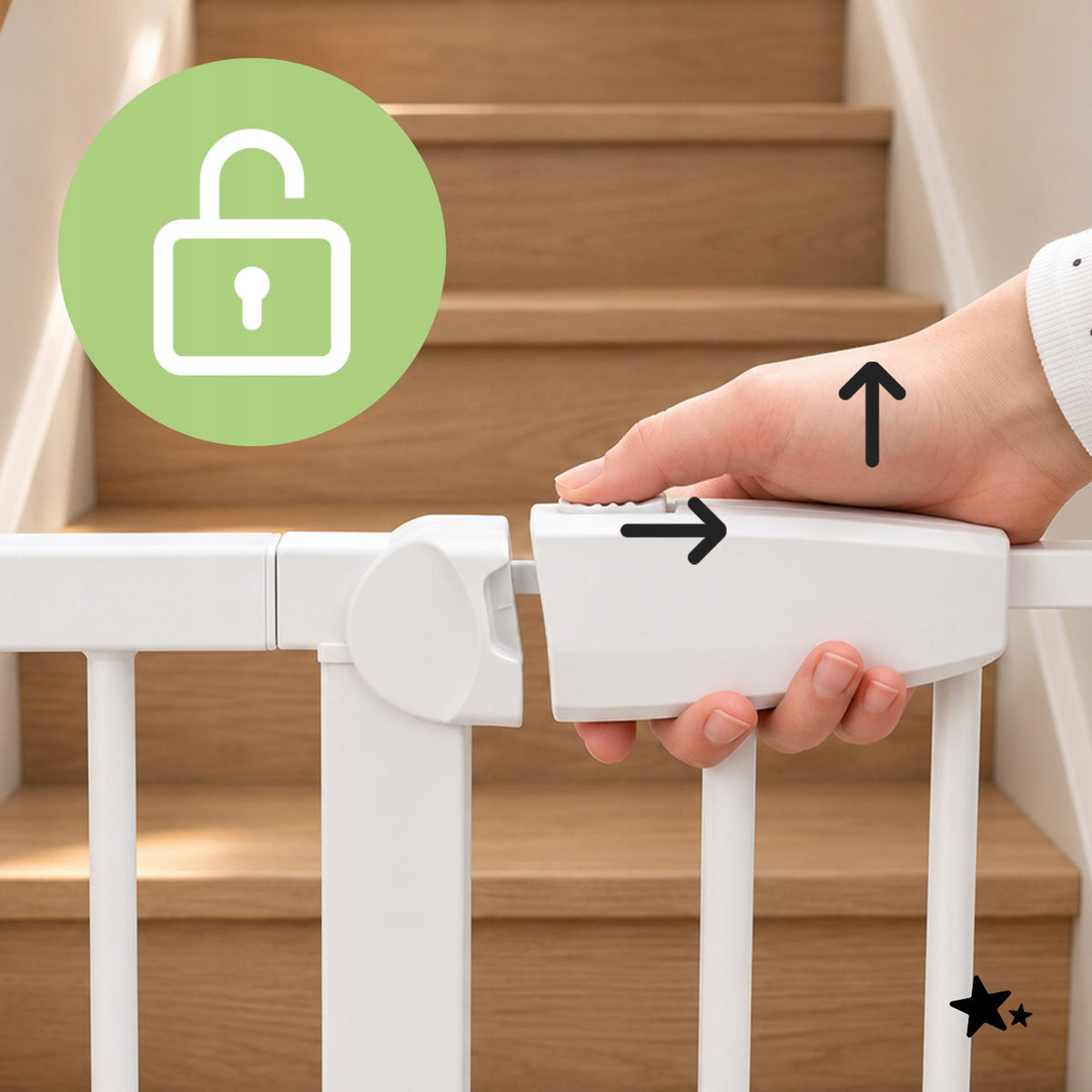 GATE PROTECTIVE BARRIER FOR DOOR STAIRS 75-110cm Manufacturer code 115261