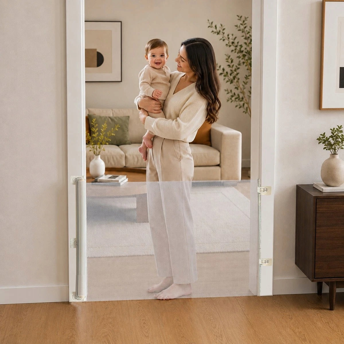 GATE SECURING STAIRS BARRIER PROTECTIVE DOOR UNFOLDED 180X78 CM Brand no brand