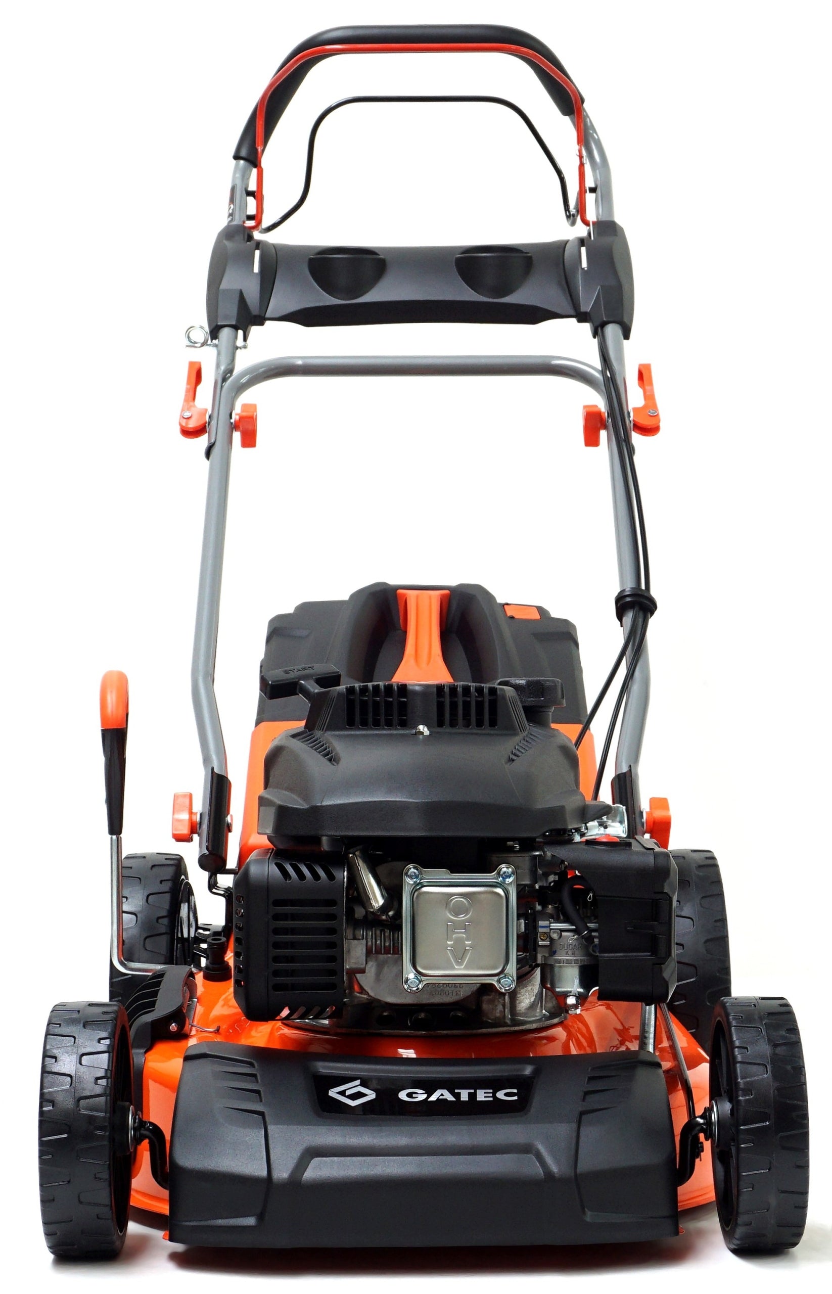 GATEC petrol lawn mower with drive / 46 cm, 161 cm3, 4in1, cast iron sleeve Basket capacity 55 l
