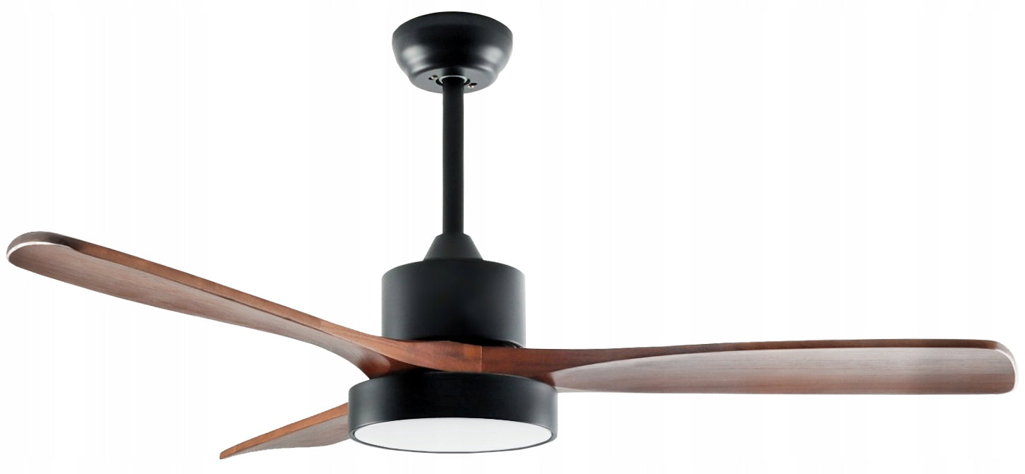 GAYA DC LED Ceiling Fan Dark Wood - 132cm | Windmill with Remote Control Manufacturer code GS2132