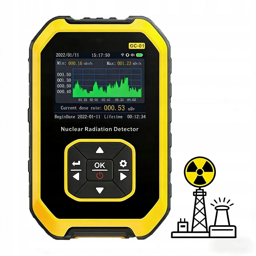 GC01 Geiger counter dosimeter ionizing radiation tester