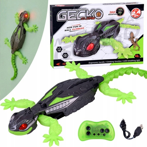 GECKO LIZARD REMOTE CONTROLLED WALKING ON WALLS INTERACTIVE REMOTE CONTROL Packaging status original