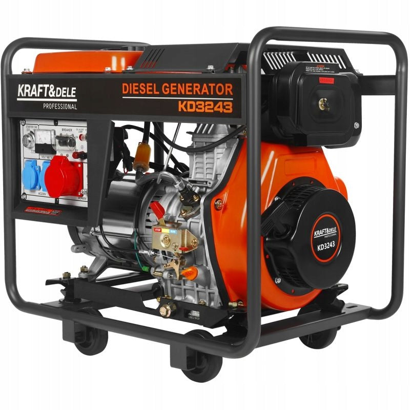 GENERATOR 3-PHASE 7kW/7000W DIESEL 230V/400V Manufacturer code KD3243