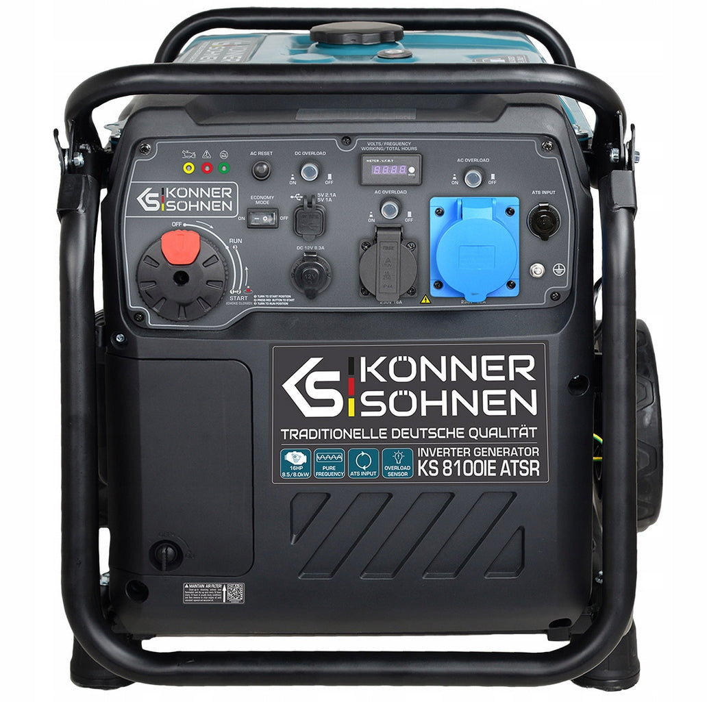 GENERATOR CURRENT GENERATOR INVERTER ELECTRIC START-UPKS 8100iE ATSR 8000W Manufacturer code KS 8100iE ATSR