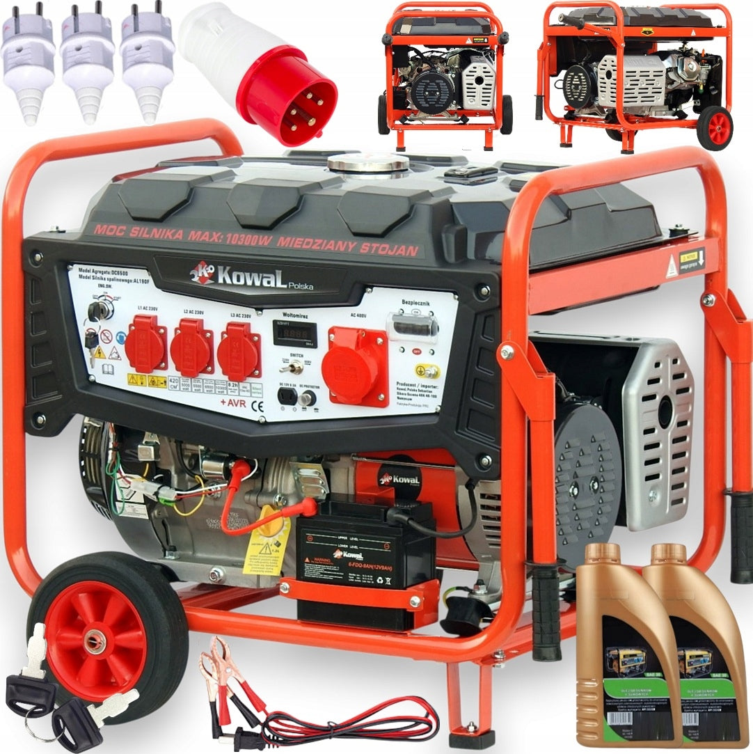 GENERATOR SET 10,3kW el-start hour counter copper stator blacksmith AVR+