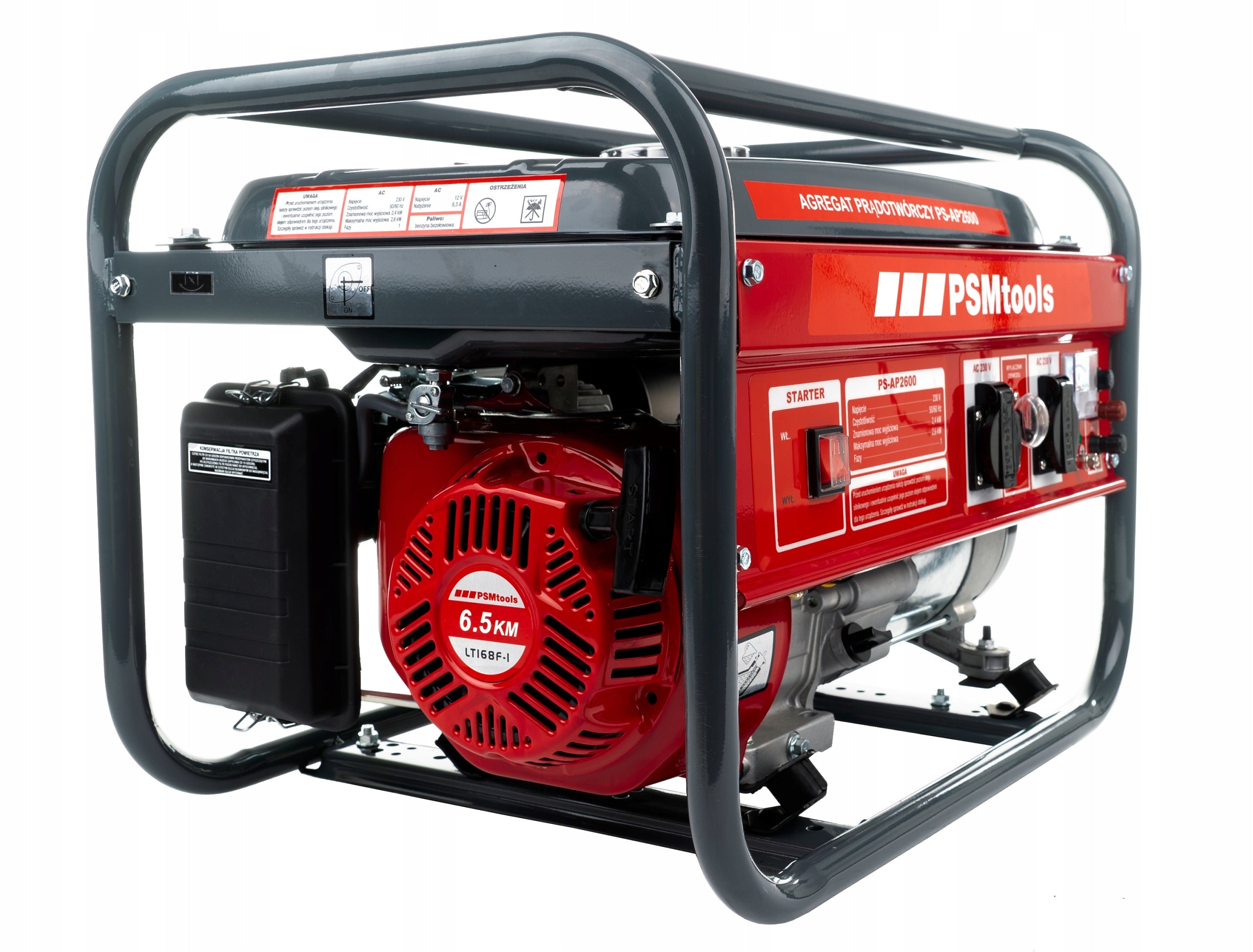 GENERATOR SET 2600W 230V/12V 6.5KM AVR PS-AP2600 Brand PSMtools