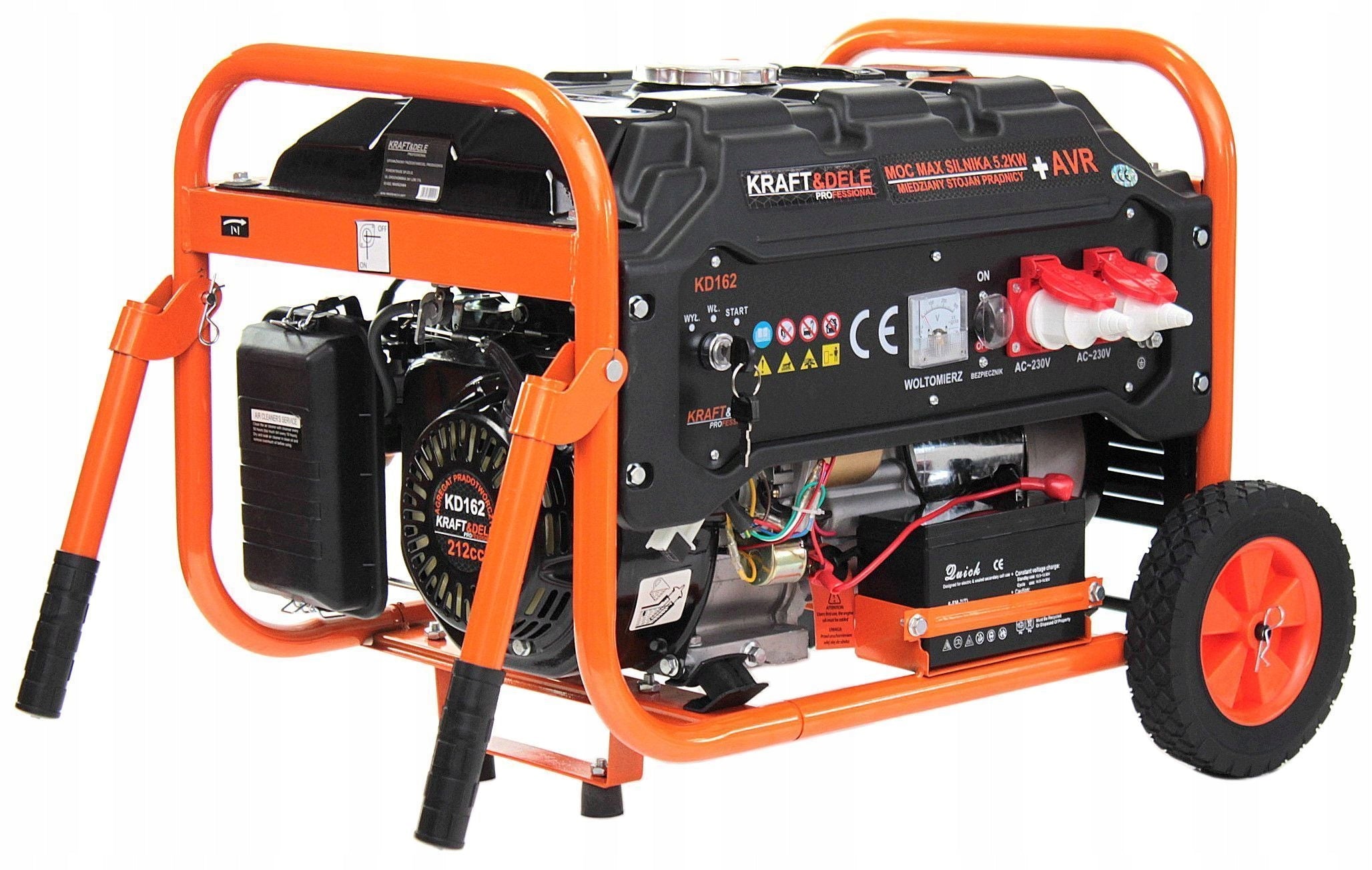 GENERATOR SET 3500W AVR 12/230V KD162 KRAFT&DELE ELECTROGENERATOR Brand Kraft&Dele
