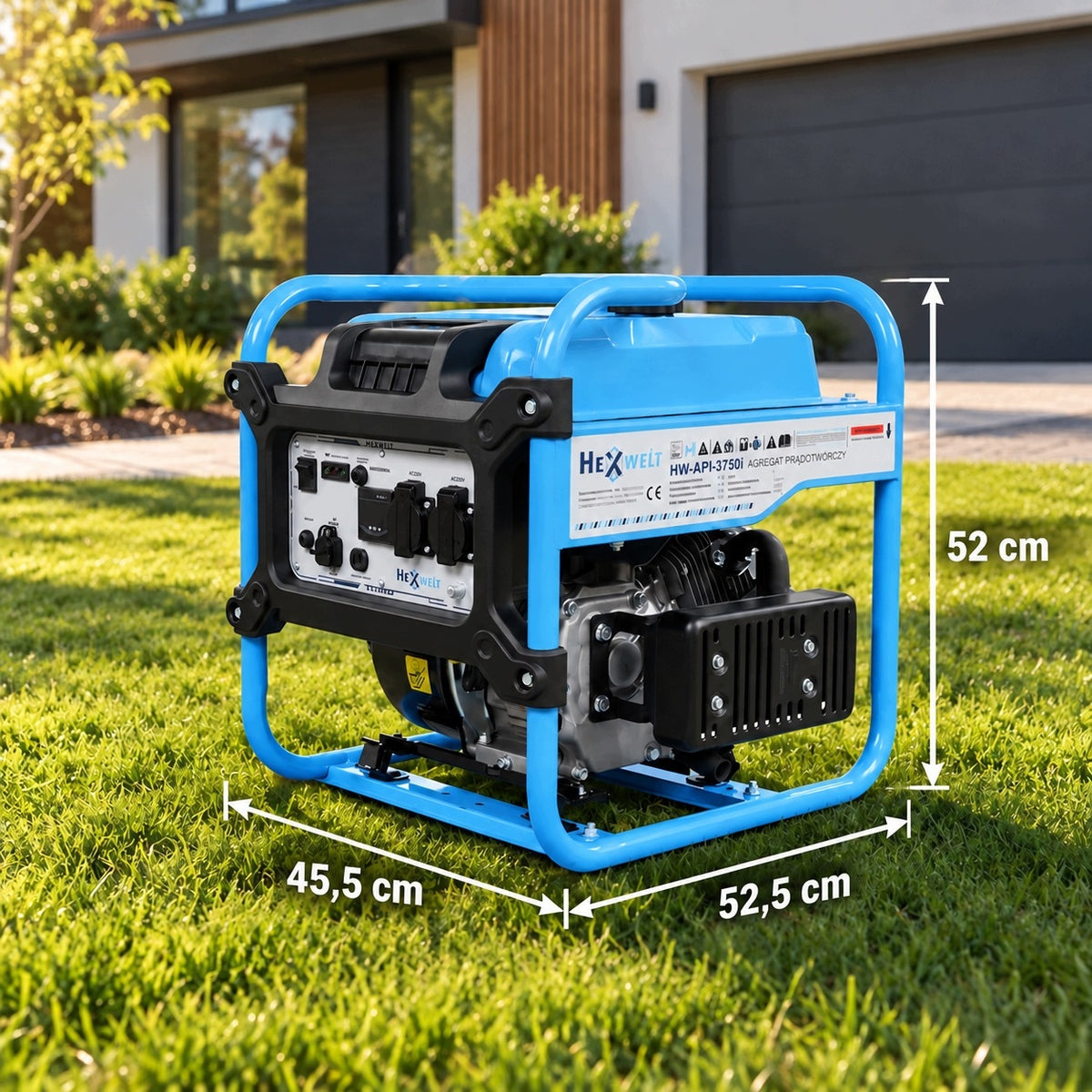 GENERATOR SET 3800W inverter CURRENT GENERATOR 230V COPPER PETROL Packaging status original