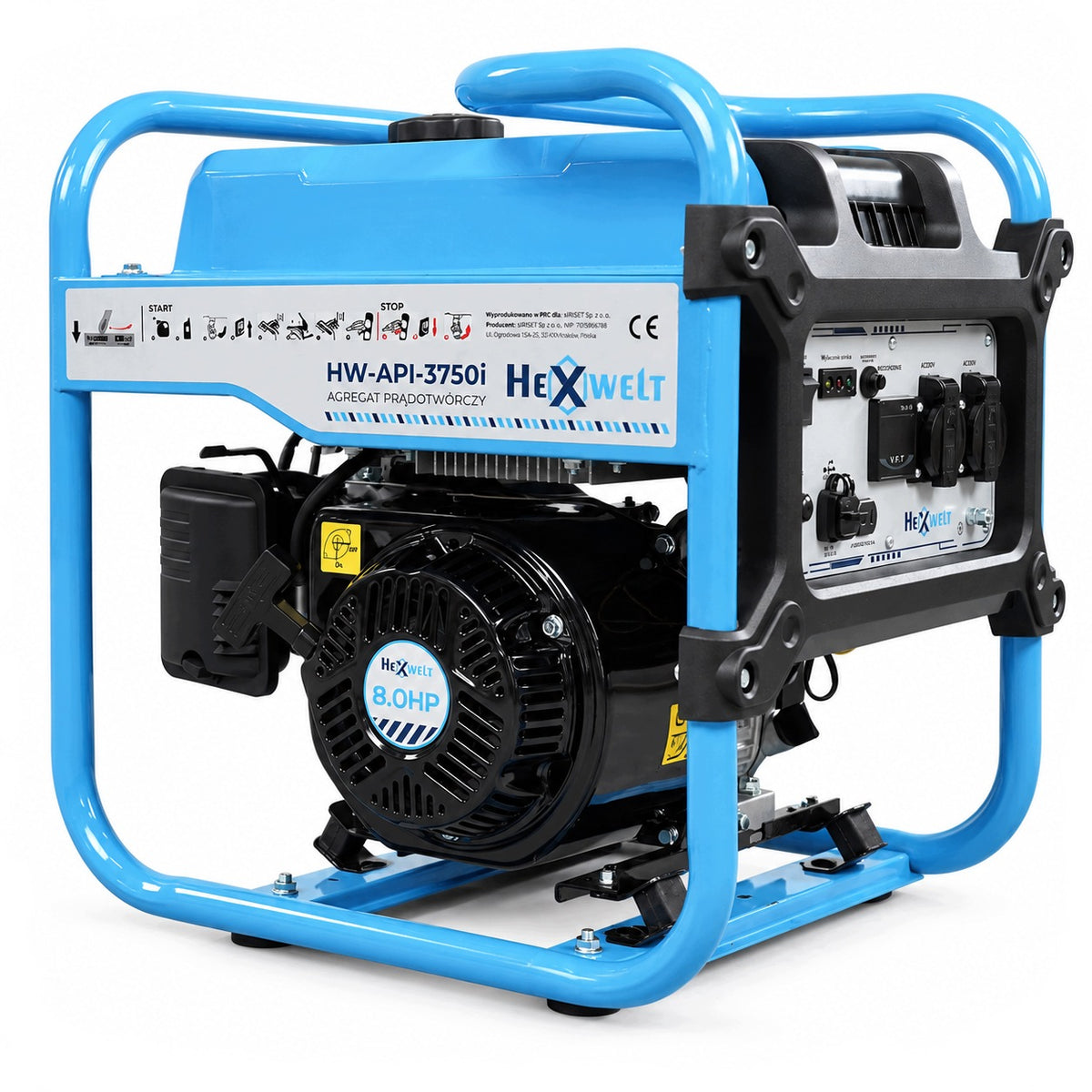 GENERATOR SET 3800W inverter CURRENT GENERATOR 230V COPPER PETROL
