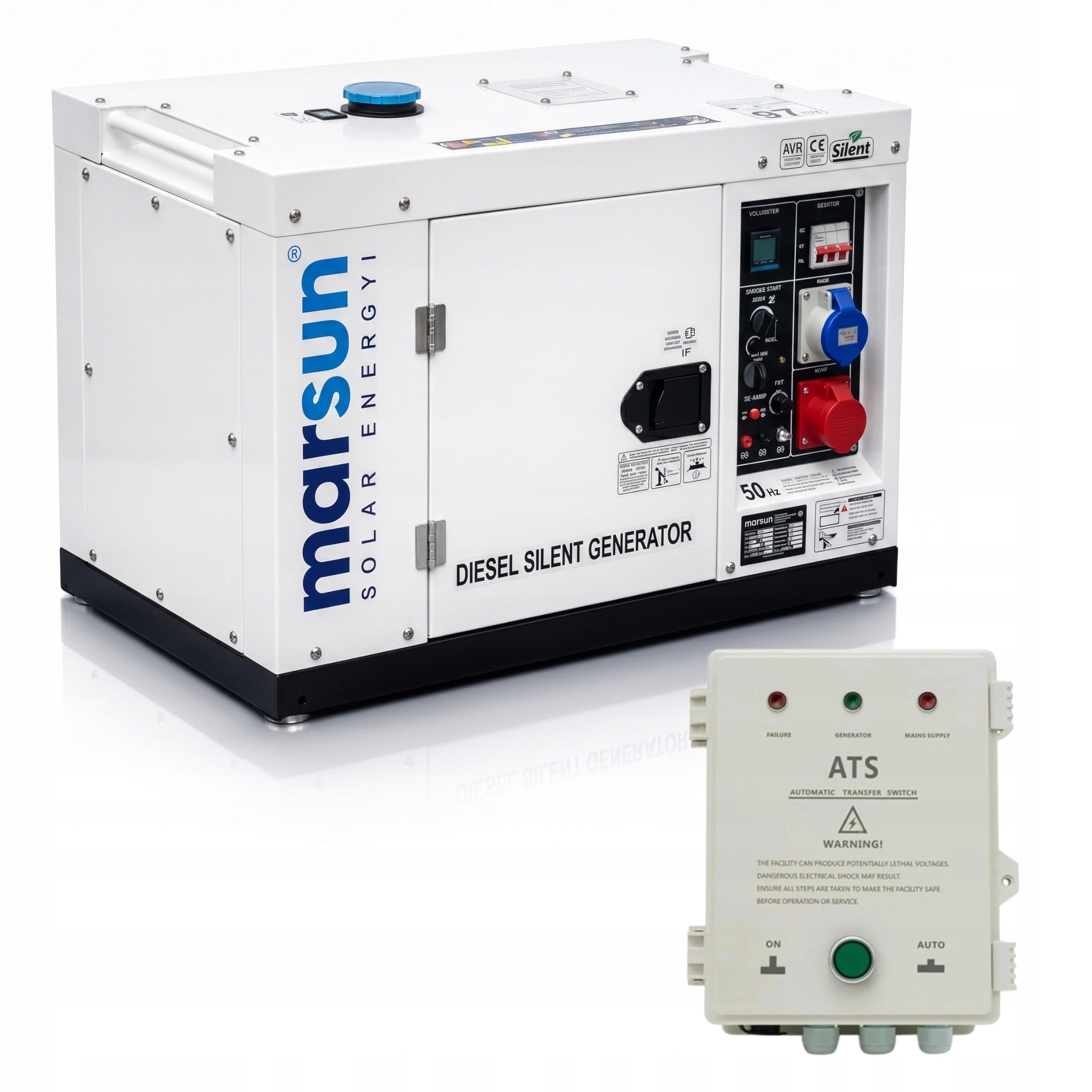GENERATOR SET 6kW DIESEL AVR ATS DEYE MARSUN 3-PHASE