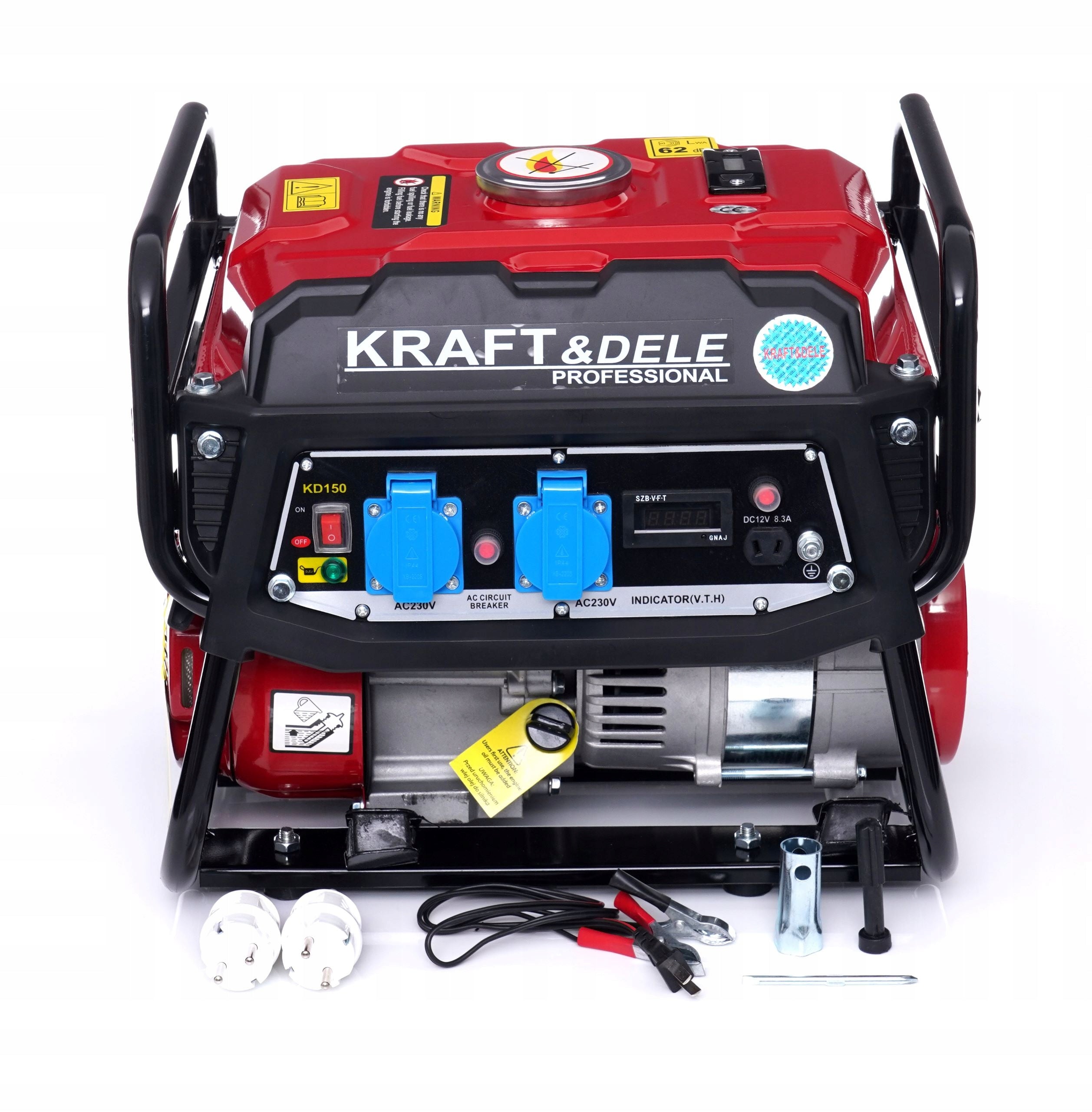 GENERATOR SET CURRENT GENERATOR 1500W 3KM SINGLE PHASE PETROL 230V Brand Kraft&Dele