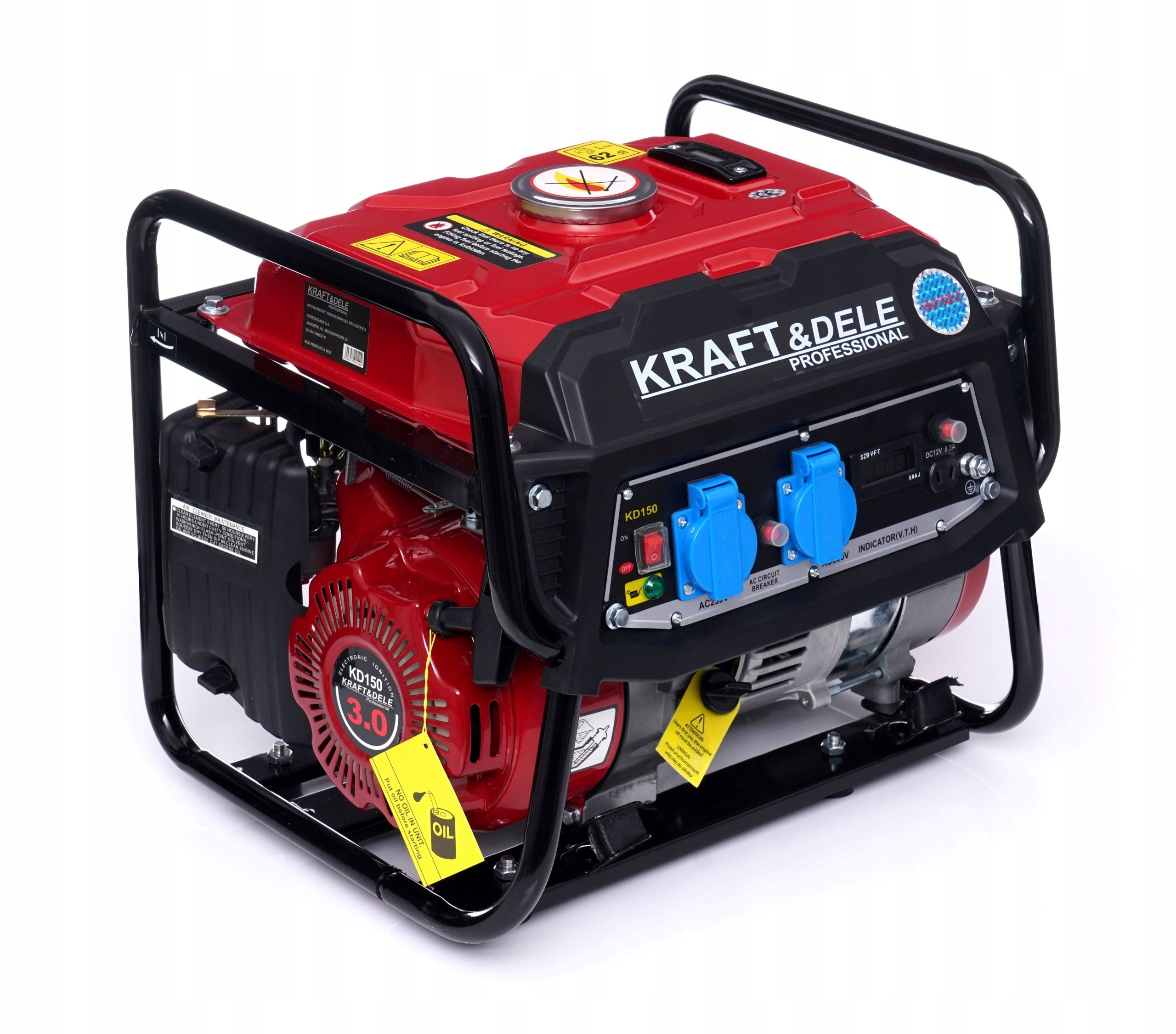 GENERATOR SET CURRENT GENERATOR 1500W 3KM SINGLE PHASE PETROL 230V Packaging status original