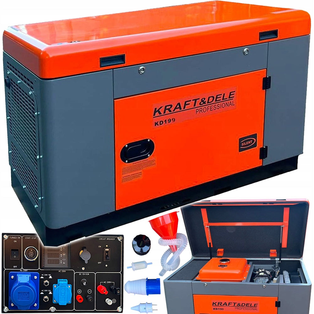 GENERATOR SET DIESEL SINGLE PHASE 19000W GENERATOR 18/19 kW 230V/50Hz