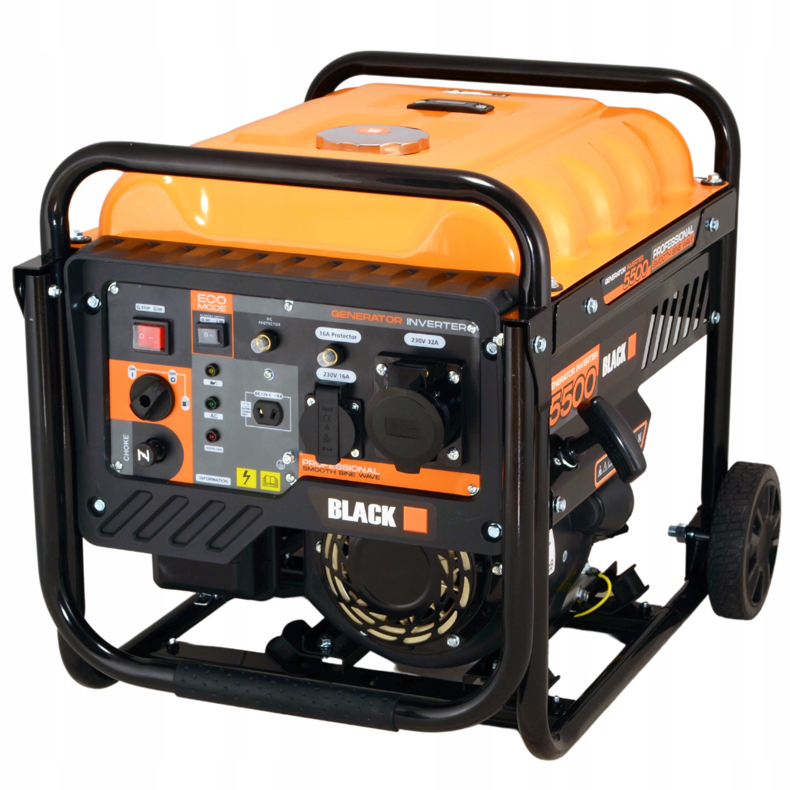 GENERATOR SET INVERTER POWER GENERATOR 5500W 230V 4-STROKE 5,5kW Brand Black