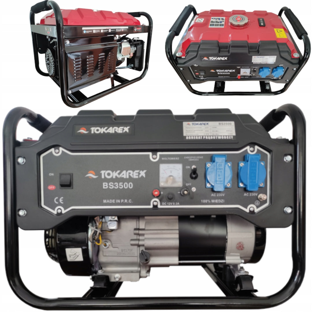 GENERATOR SET SINGLE PHASE STRONG QUIET COPPER 5,2KW 2,8KW 200cm3 7HP