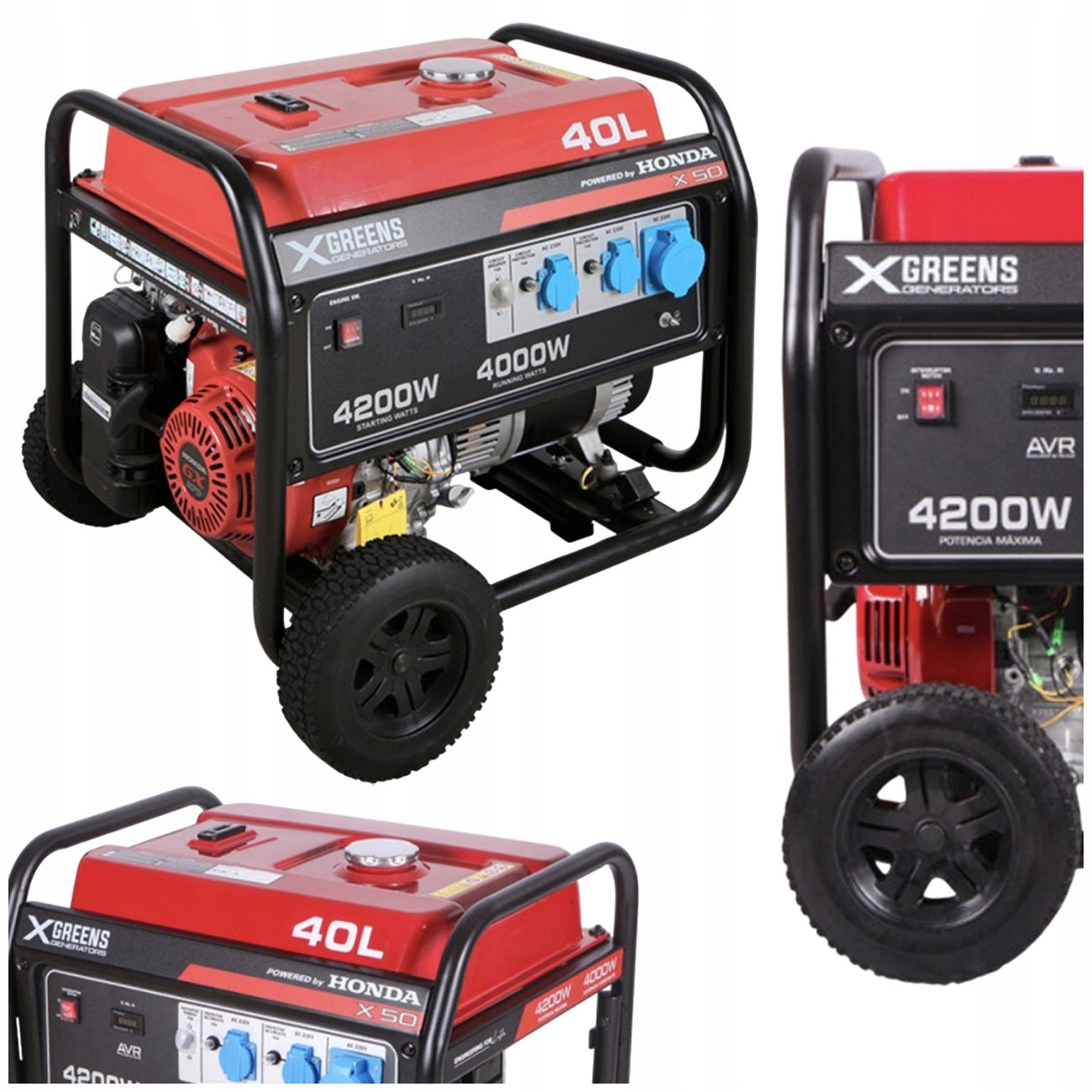 GENERATOR SET X50 WITH HONDA ENGINE GX270 4200 IN AVR