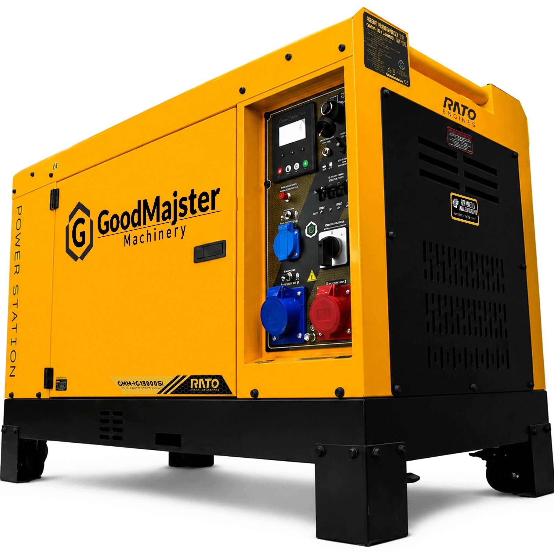 GENERATOR SET diesel 15kVA 13KW DUAL POWER 230/400V Connector ATS V2 Packaging status original